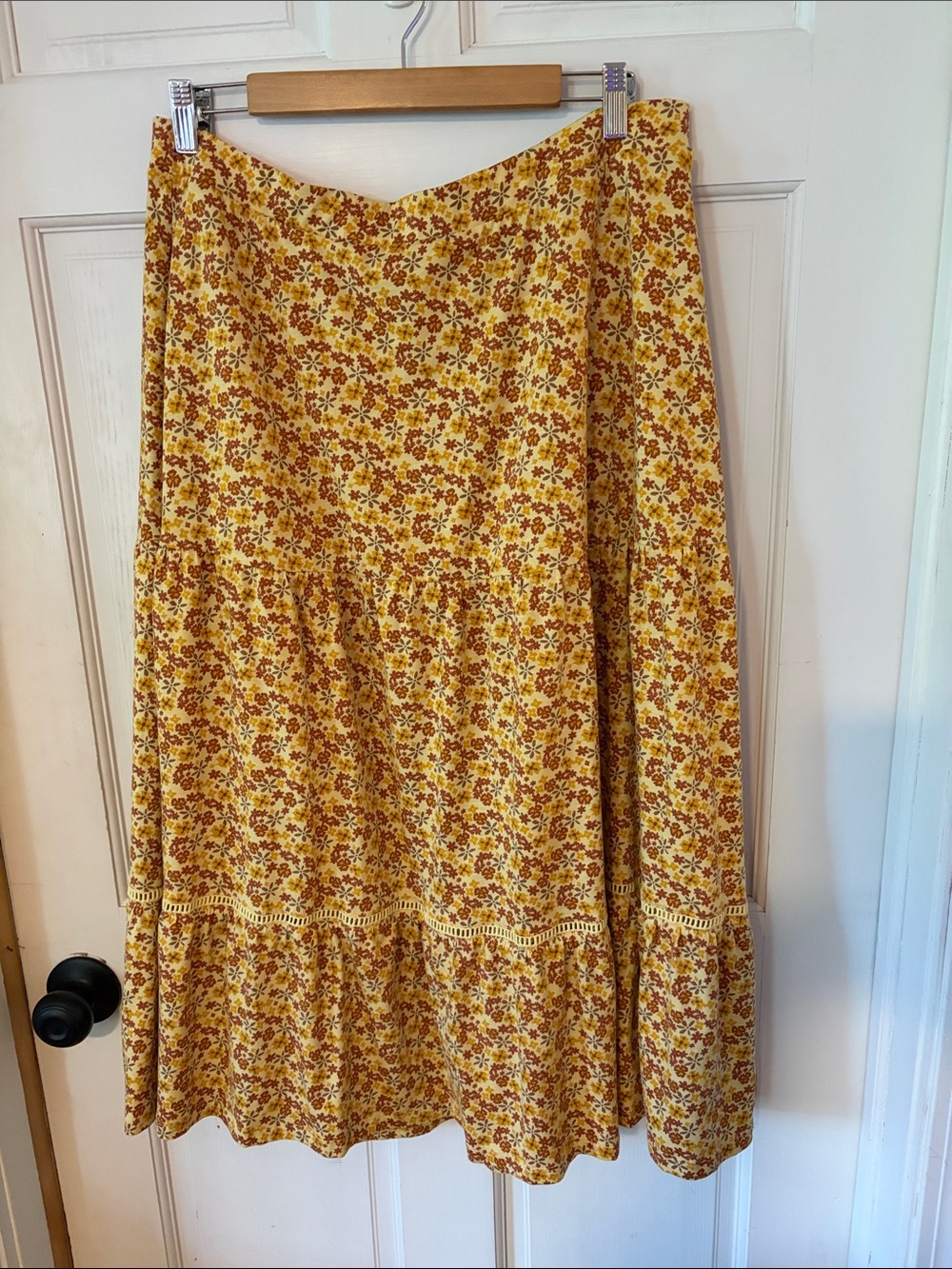 Toad&Co Marigold Tiered Midi Skirt